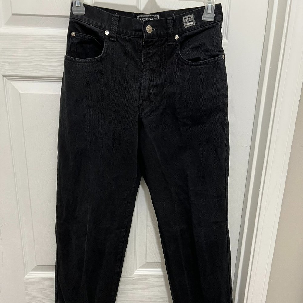 Versace Men's Denim Black Jeans